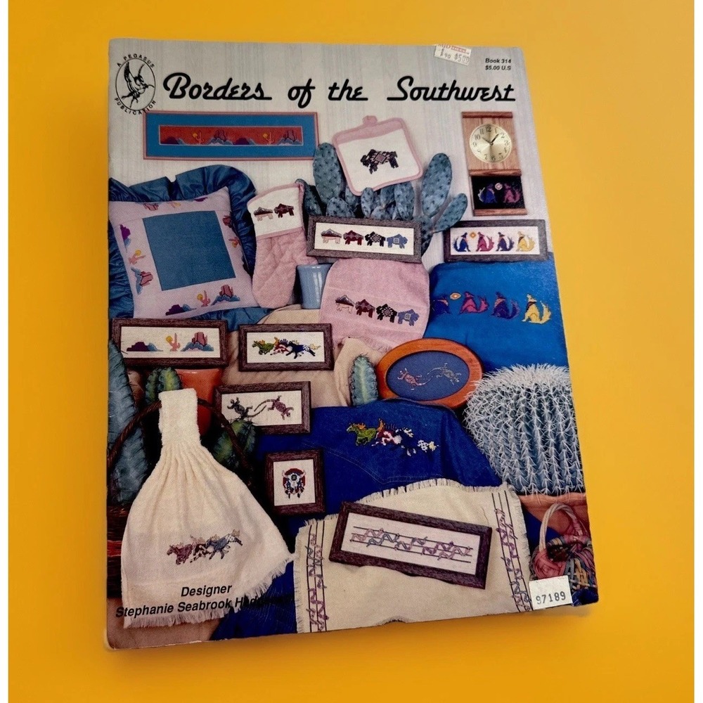 Pegasus: BORDERS OF THE‎ SOUTHWEST Cross Stitch Book #314 S. Seabrook Hedgepath